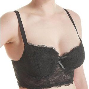 Freya Fancies Lacy Black Bra 36C - NWT - Long line balconette